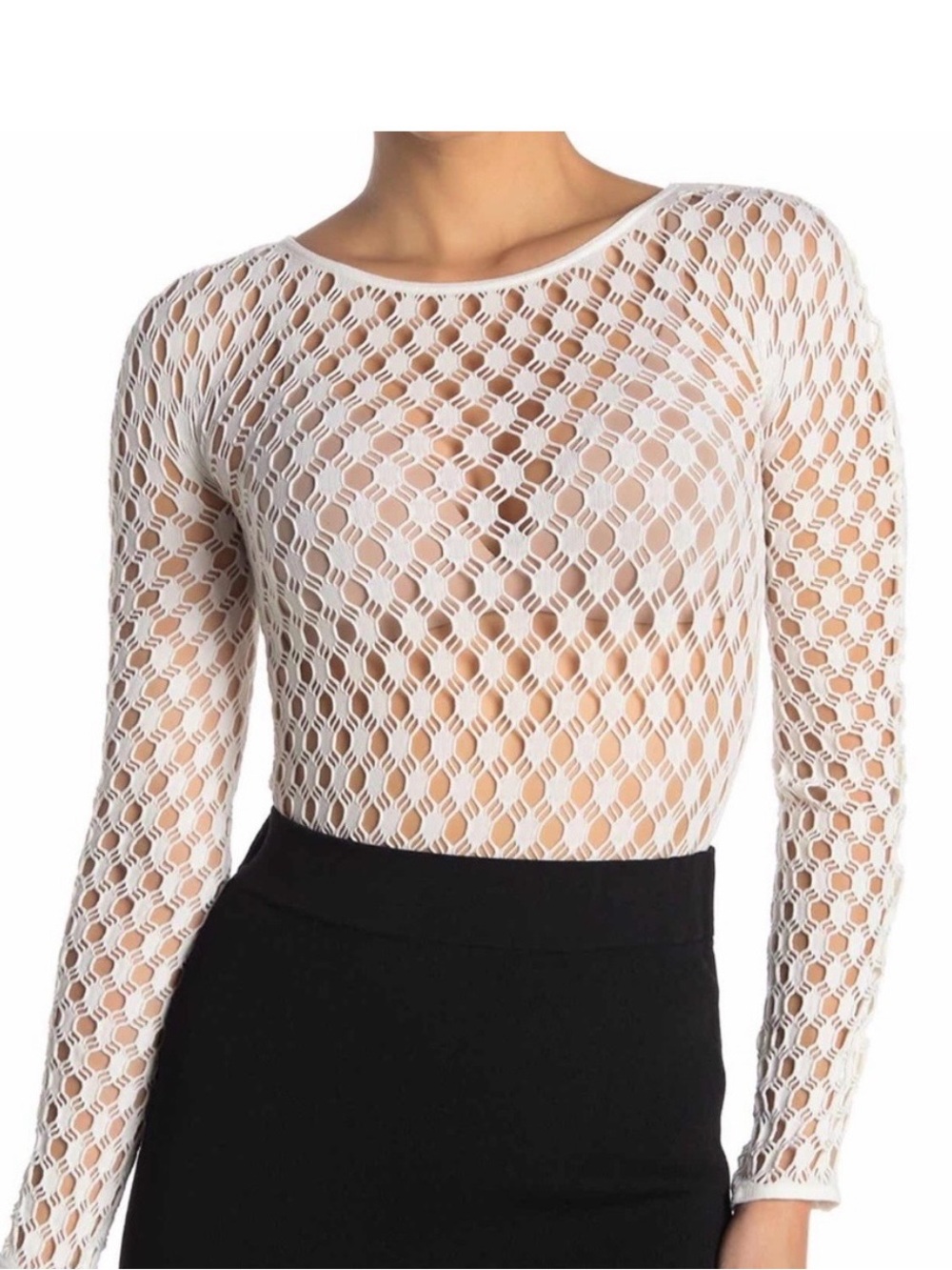 Wolford netted bodysuit xs